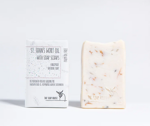 Organic soap with balsam oil & soap scraps / Οικολογικό σαπούνι με βαλσαμέλαιο & τρίμματα σαπουνιών - 110 gr