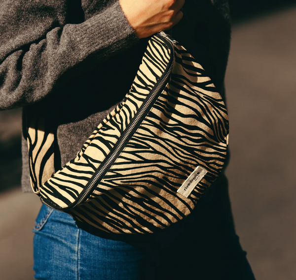 Custine XL THE WAIST BAG / Τζαντα Μπανανα - Recycled cotton Zebra