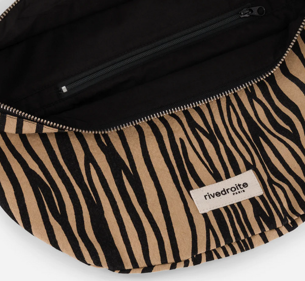 Custine XL THE WAIST BAG / Τζαντα Μπανανα - Recycled cotton Zebra