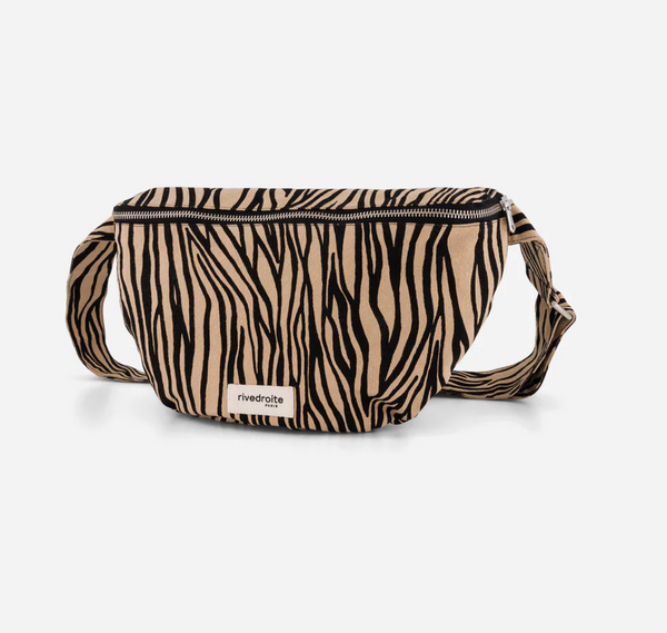 Custine XL THE WAIST BAG / Τζαντα Μπανανα - Recycled cotton Zebra