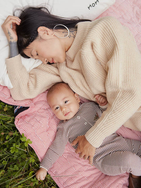 PULL-UP Breastfeeding - Nursing Pullover / Πουλόβερ θηλασμού (beige)