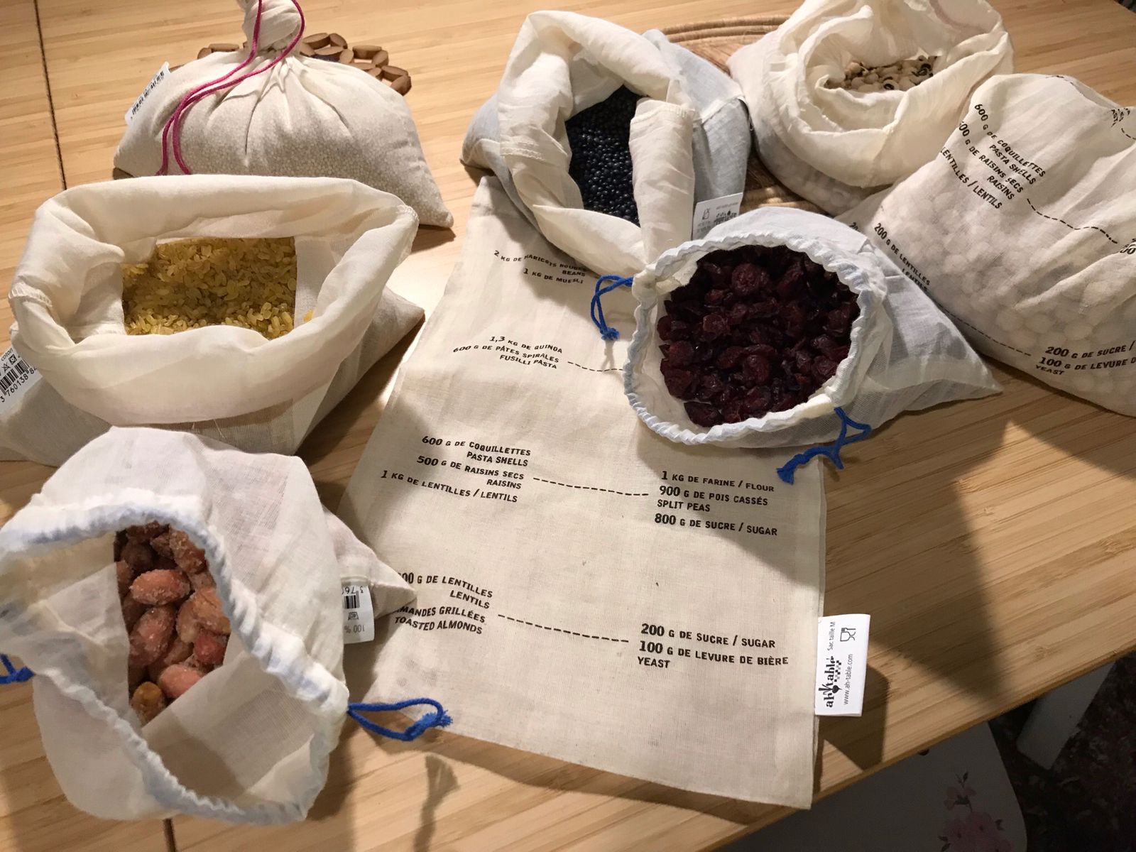 Organic Cotton Bulk Bags - Σακούλες από οργανικό βαμβάκι