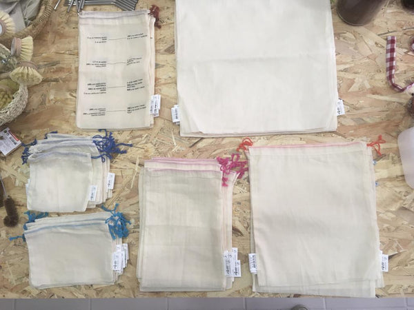 Organic Cotton Bulk Bags - Σακούλες από οργανικό βαμβάκι