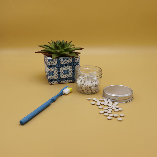 Lamazuna Toothpaste tabs jar & solid cosmetic / Γυάλινο βάζο αποθήκευσης