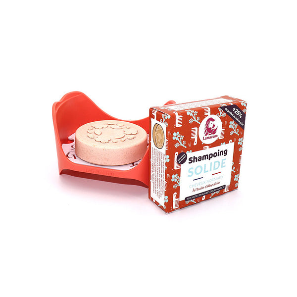 Kit with 1 soap holder & 1 solid shampoo for Normal Hair – with Abyssinian oil-  Σετ με Incredible organizer και Στερεό σαμπουάν με έλαιο Αβησσυνίας για κανονικά μαλλιά