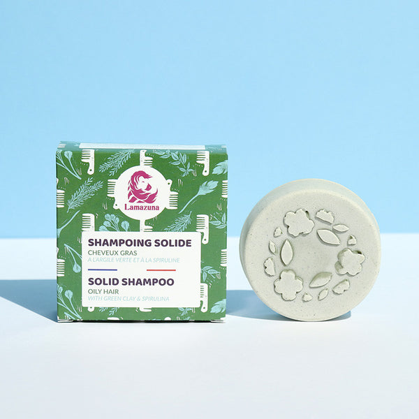 Solid shampoo for oily hair – with Spirulina and green clay -  Στερεό σαμπουάν για λιπαρά μαλλιά – με Σπιρουλίνα και πράσινο άργιλο