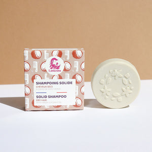 Solid shampoo for dry hair – with vanilla & virgin coconut oil / Στερεό σαμπουάν για ξηρά μαλλιά – με βανίλια & παρθένο λάδι καρύδας