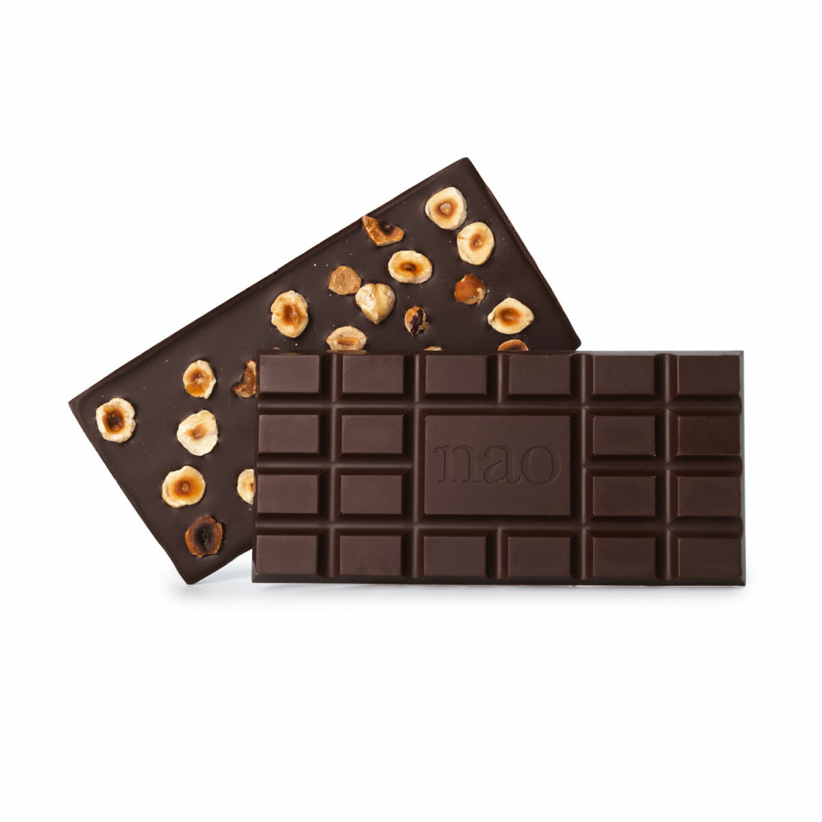 Organic bulk dark 72% hazelnut chocolate tablet 80g Sao Tomé- Σοκολατα 72% Φουντούκι