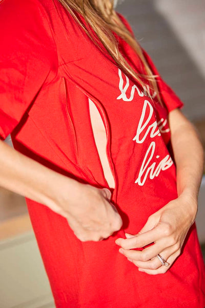 PLEIN DE BISOU - Breastfeeding - Nursing t-shirt / Μπλουζα θηλασμού - Mathilde Cabanas