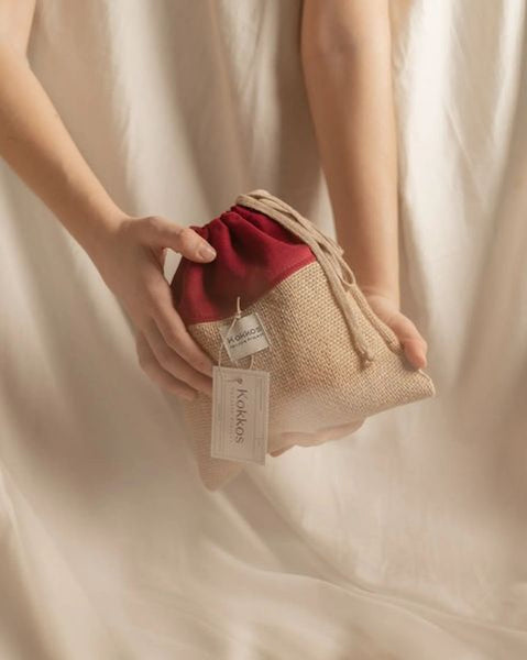 Toiletry Pouch - upcycled fabric - Νεσεσέρ από 100% ανακυκλωμένο ύφασμα