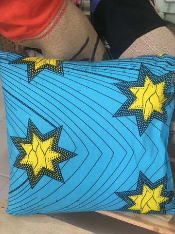 Upcycled Wax Cushion Cover (blue) / Μαξιλαροθήκη από ανακυκλωμένο wax ( μπλε)